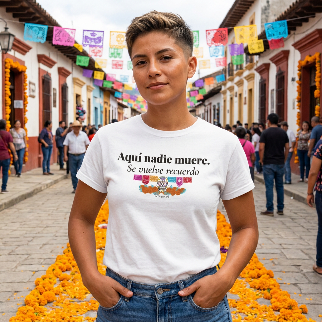 Aquí nadie muere. Se vuelve recuerdo. (unisex)